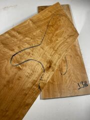 AAA Grade Quilted Maple Drop Top Luthier Guitar Figured Wood Bookmatched Set No:13