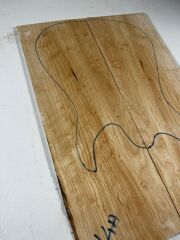 AA Grade Quilted Maple Drop Top Luthier Guitar Figured Wood Bookmatched Set No:14