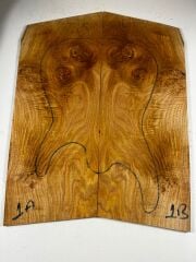 AA Grade Burl Chestnut Drop Top Luthier Guitar Figured Wood Bookmatched Set No:1