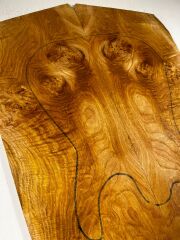 AA Grade Burl Chestnut Drop Top Luthier Guitar Figured Wood Bookmatched Set No:2