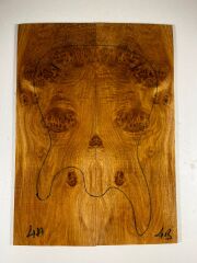 AAA Grade Burl Chestnut Drop Top Luthier Guitar Figured Wood Bookmatched Set No:4