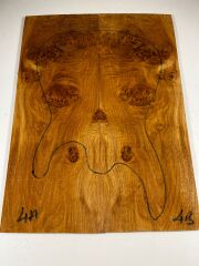 AAA Grade Burl Chestnut Drop Top Luthier Guitar Figured Wood Bookmatched Set No:4