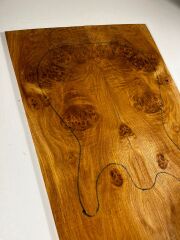 AAA Grade Burl Chestnut Drop Top Luthier Guitar Figured Wood Bookmatched Set No:4