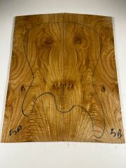 A Grade Burl Chestnut Drop Top Luthier Guitar Figured Wood Bookmatched Set No:5