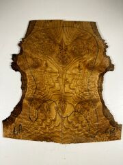 Master Grade Burl Chestnut Drop Top Luthier Guitar Figured Wood Bookmatched Set No:6