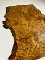 Master Grade Burl Chestnut Drop Top Luthier Guitar Figured Wood Bookmatched Set No:6