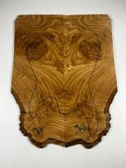 AAA Grade Burl Chestnut Drop Top Luthier Guitar Figured Wood Bookmatched Set No:9