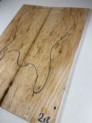 Master Grade Burl Tamo Ash Drop Top Wood For Electric Bass Guitar no:2