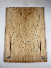 A Grade Burl Tamo Ash Drop Top Wood For Electric Bass Guitar no:8