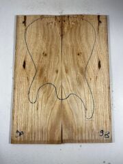 A Grade Figured Ash Drop Top Wood For Electric Bass Guitar no:9