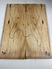 A Grade Figured Ash Drop Top Wood For Electric Bass Guitar no:9