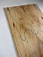 A Grade Figured Ash Drop Top Wood For Electric Bass Guitar no:9
