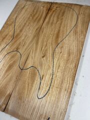 A Grade Figured Ash Drop Top Wood For Electric Bass Guitar no:10