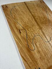 AA Grade Burl Tamo Ash Drop Top Wood For Electric Bass Guitar no:11