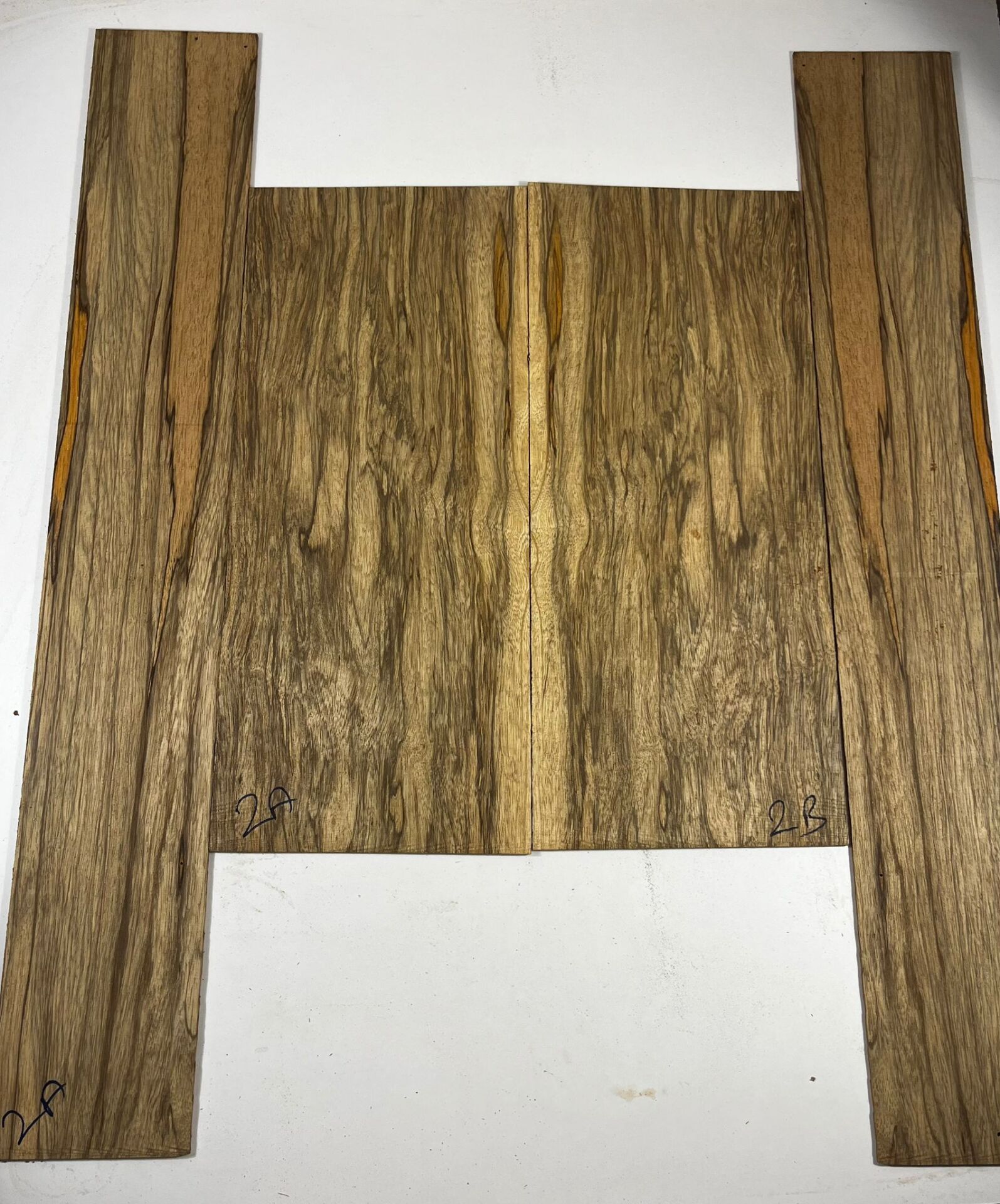 AAA Grade Black Limba Acoustic Guitar Back And Sides set No:02