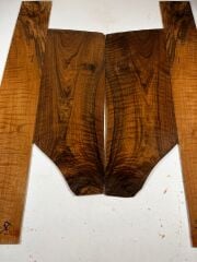 Master Grade Flame Bastogne Walnut Acoustic Guitar Back And Sides set #2