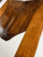 Master Grade Flame Bastogne Walnut Acoustic Guitar Back And Sides set #2