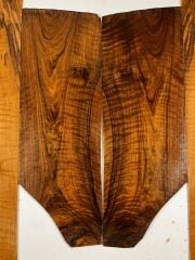 Master Grade Flame Bastogne Walnut Acoustic Guitar Back And Sides set #2