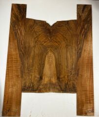 AAA Grade Flame Bastogne Walnut Acoustic Guitar Back And Sides set #10