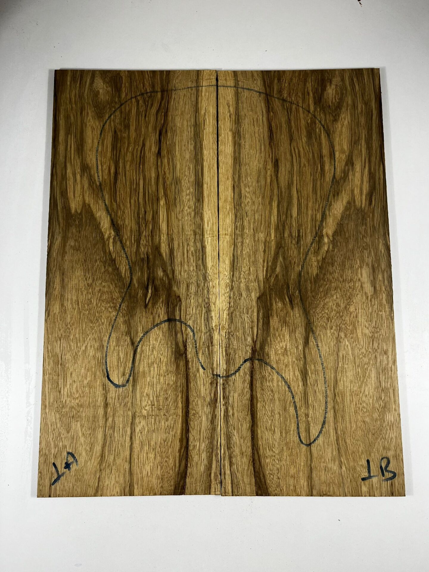 AAA Grade Black Limba Electric Guitar Drop Top Book Matched Set No:01