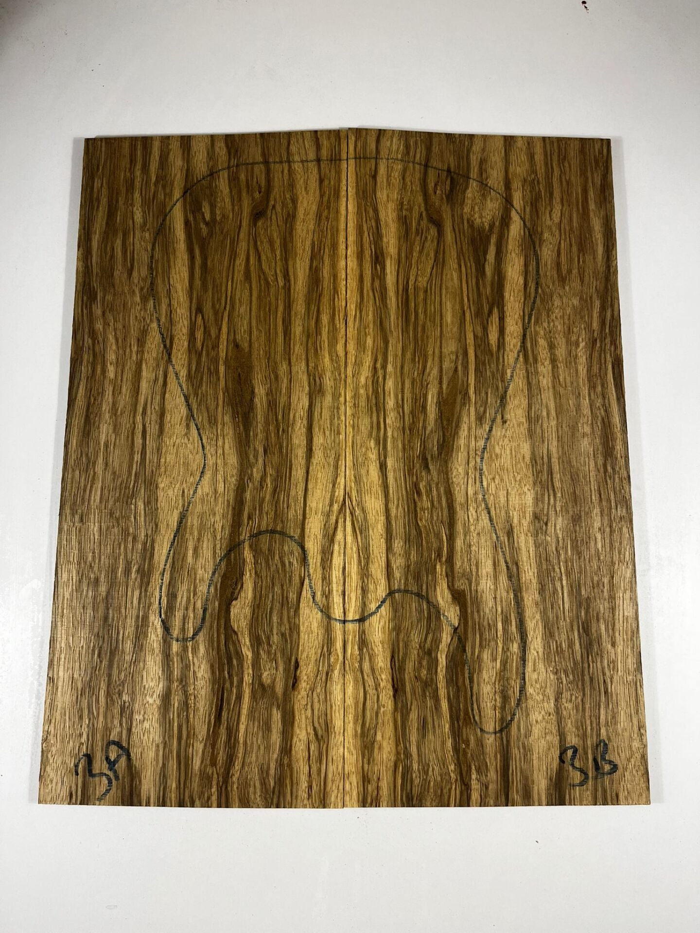 AAA Grade Black Limba Electric Guitar Drop Top Book Matched Set No:03