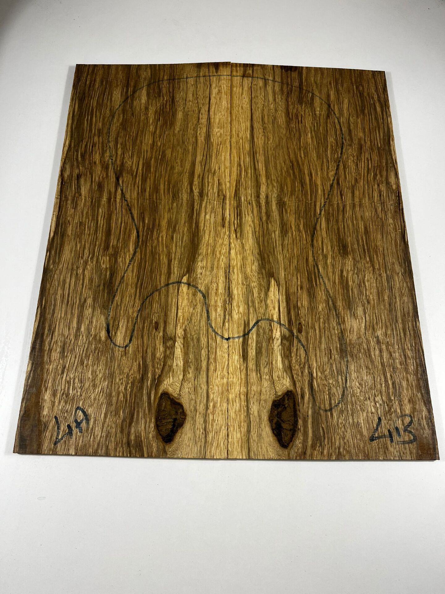 AAA Grade Black Limba Electric Guitar Drop Top Book Matched Set No:04