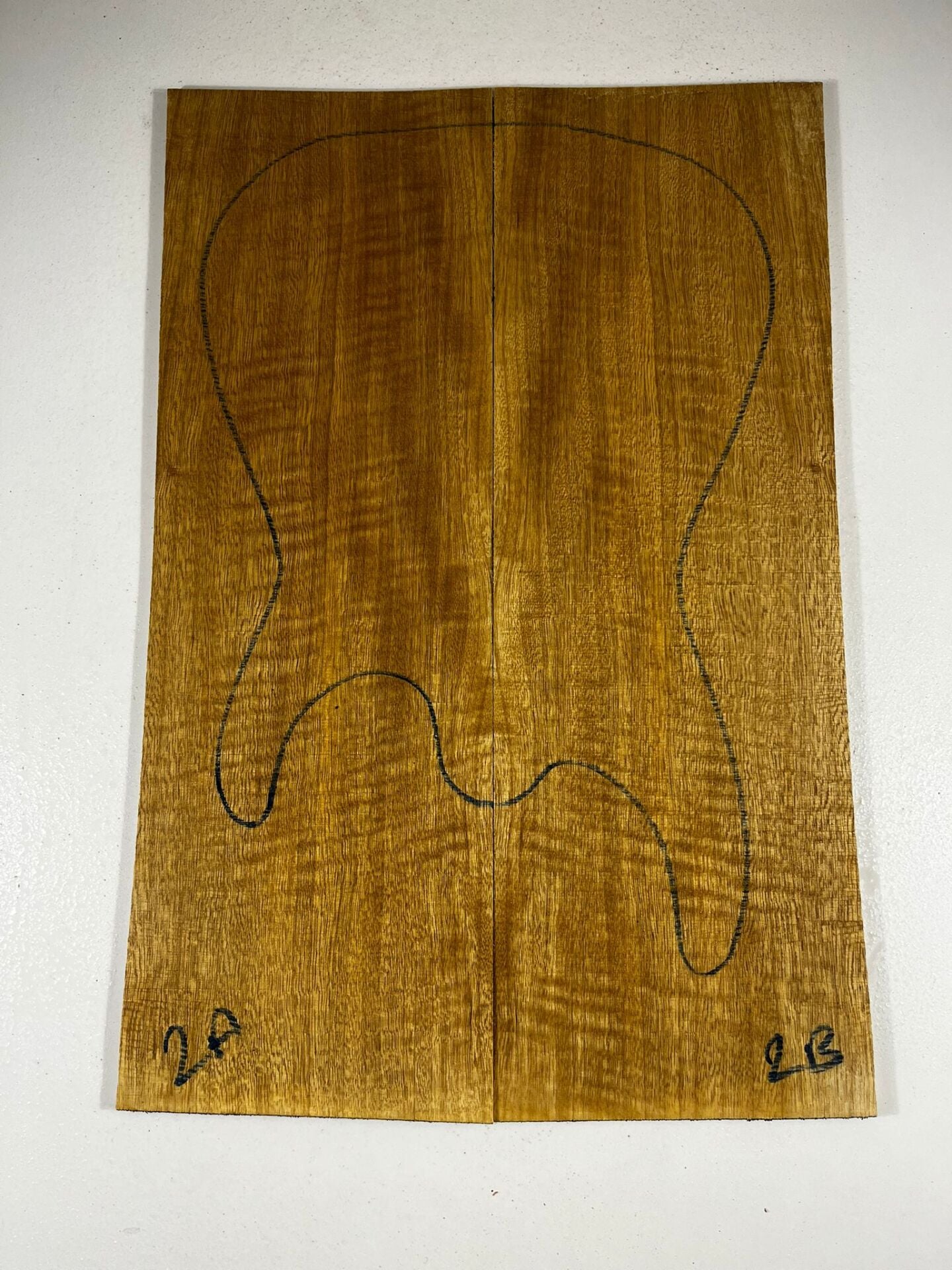 AAA Grade Curly Limba Electric Guitar Drop Top Book Matched Set No:02