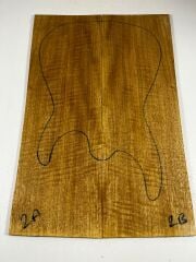 AAA Grade Curly Limba Electric Guitar Drop Top Book Matched Set No:02