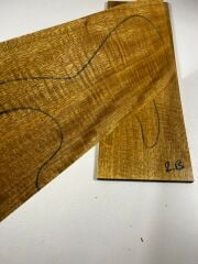AAA Grade Curly Limba Electric Guitar Drop Top Book Matched Set No:02