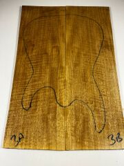AAA Grade Curly Limba Electric Guitar Drop Top Book Matched Set No:03