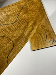 AAA Grade Curly Limba Electric Guitar Drop Top Book Matched Set No:03