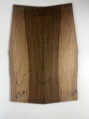 Turkish Black Walnut Drop Top Luthier Guitar Figured Wood Bookmatched Set No:61