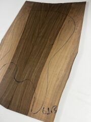 Turkish Black Walnut Drop Top Luthier Guitar Figured Wood Bookmatched Set No:61