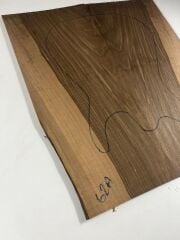 Turkish Black Walnut Drop Top Luthier Guitar Figured Wood Bookmatched Set No:62