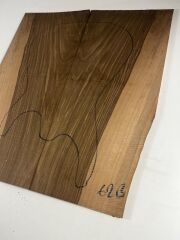 Turkish Black Walnut Drop Top Luthier Guitar Figured Wood Bookmatched Set No:62