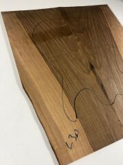 Turkish Black Walnut Drop Top Luthier Guitar Figured Wood Bookmatched Set No:63