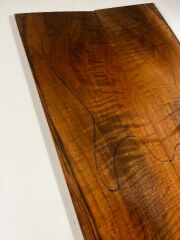 Turkish Curly Walnut Drop Top Luthier Guitar Figured Wood Bookmatched Set No:64