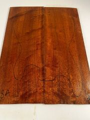 Figured Sapele Electric Guitar Drop Top set Bookmatch #8