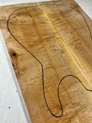 Figured Maple Drop Top Luthier Guitar Figured Wood Bookmatched Set No:102