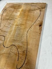 Figured Maple Drop Top Luthier Guitar Figured Wood Bookmatched Set No:102