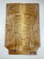 Figured Maple Drop Top Luthier Guitar Figured Wood Bookmatched Set No:103
