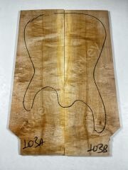 Figured Maple Drop Top Luthier Guitar Figured Wood Bookmatched Set No:103