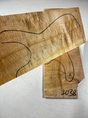 Figured Maple Drop Top Luthier Guitar Figured Wood Bookmatched Set No:103