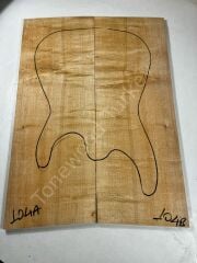 Figured Maple Drop Top Luthier Guitar Figured Wood Bookmatched Set No:104