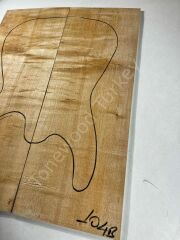 Figured Maple Drop Top Luthier Guitar Figured Wood Bookmatched Set No:104