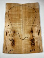 Inkline Flame Maple Drop Top Luthier Guitar Figured Wood Bookmatched Set No:105