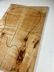 Inkline Flame Maple Drop Top Luthier Guitar Figured Wood Bookmatched Set No:105