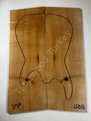 Inkline Quilted Maple Drop Top Luthier Guitar Figured Wood Bookmatched Set No:109