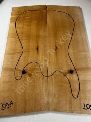 Inkline Quilted Maple Drop Top Luthier Guitar Figured Wood Bookmatched Set No:109