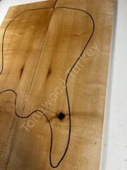 Inkline Quilted Maple Drop Top Luthier Guitar Figured Wood Bookmatched Set No:109